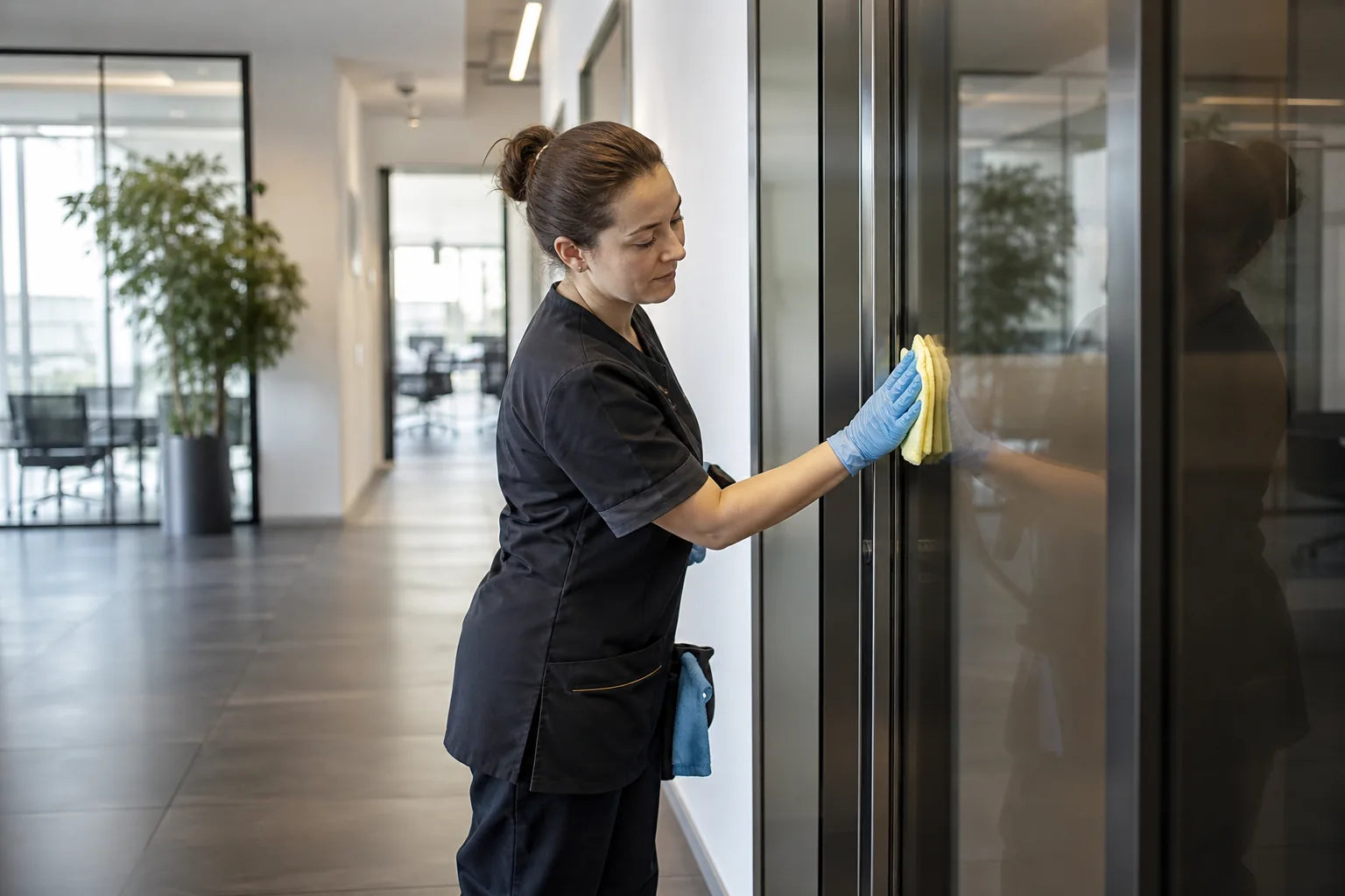 Aandacht voor glas en contactpunten tijdens het schoonmaken